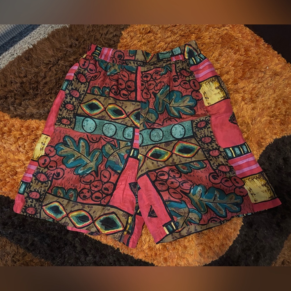 Vintage, Stunt Collections, Colorful, 100% Silk, Shorts